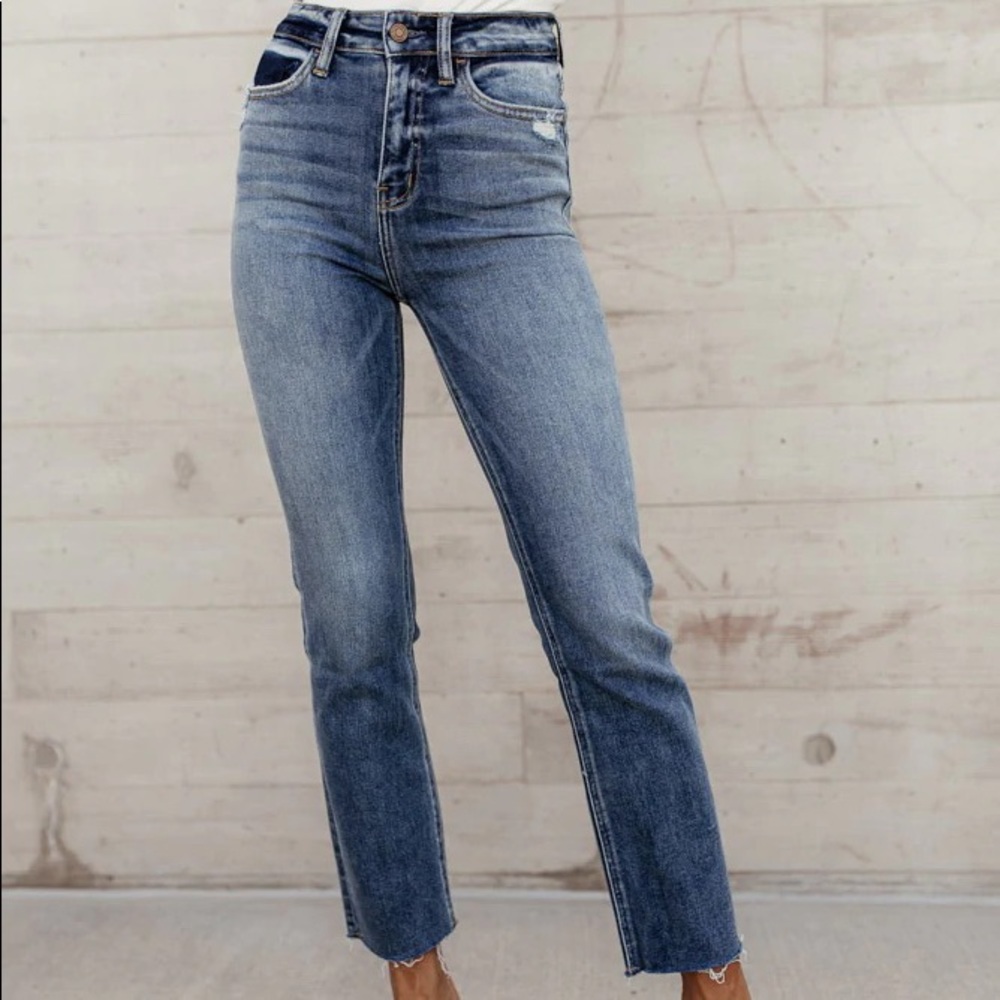 Abercrombie high rise ankle jeans